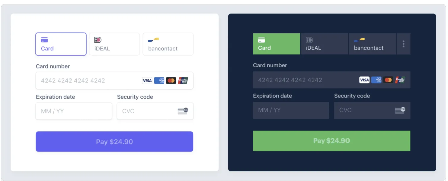 Stripe interface screenshot 2