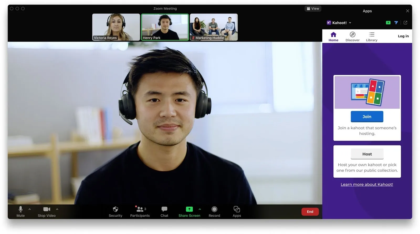 Zoom interface screenshot 3