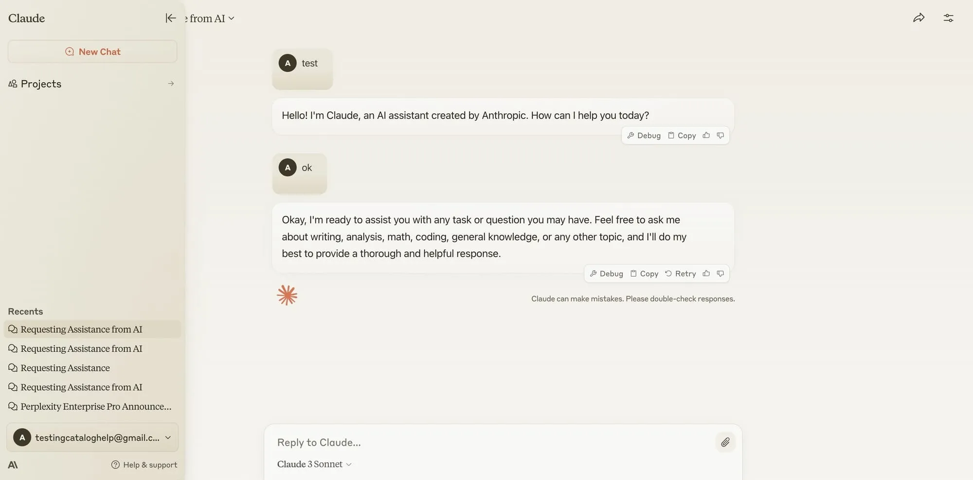 Claude interface screenshot 2