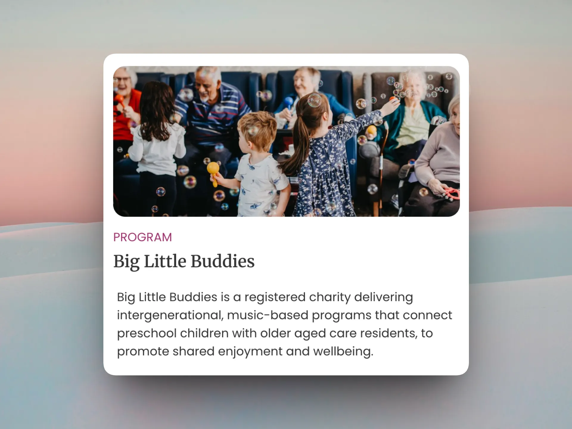 What better looks like; Doing ageing differently.